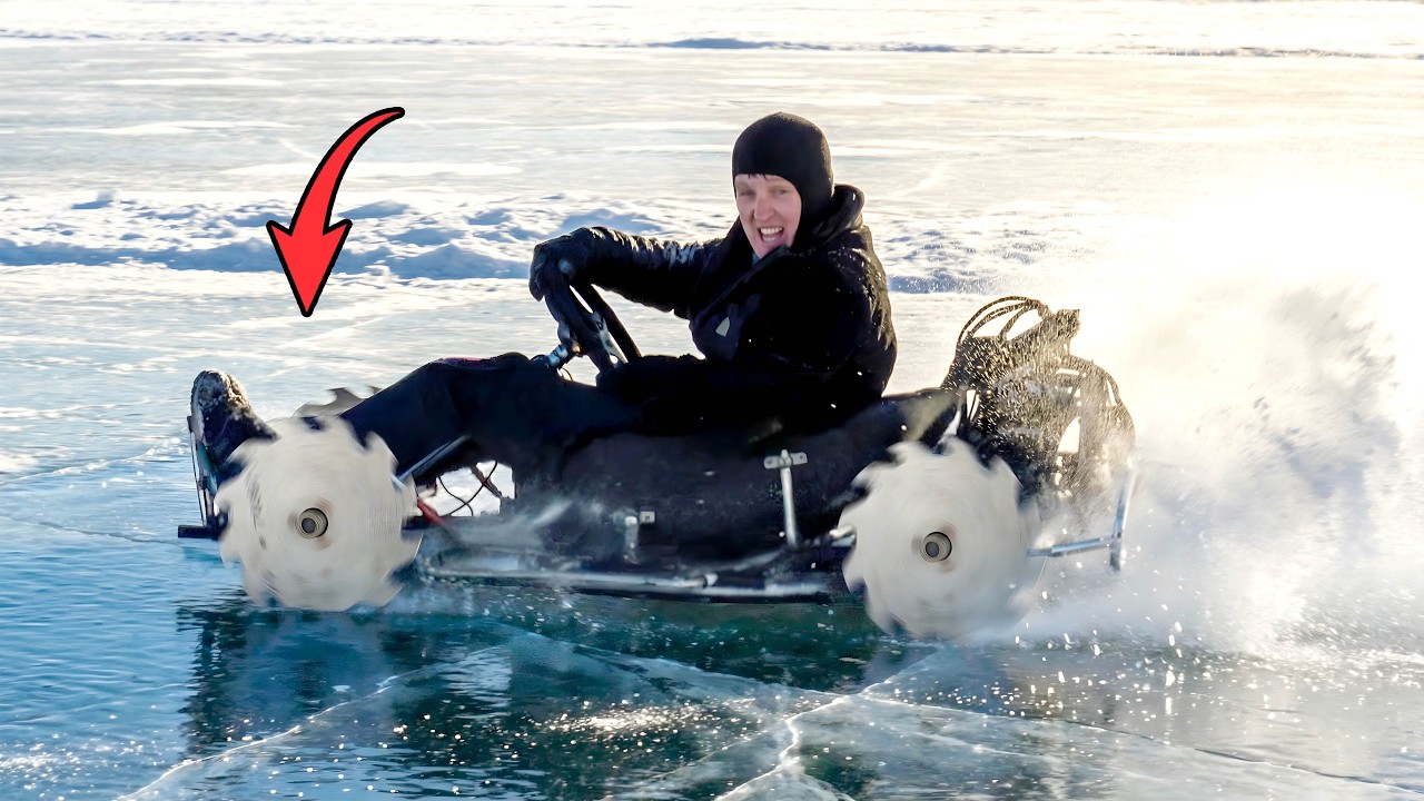 Testing Saw Blade Wheels on a Go Kart