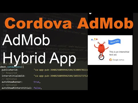 Cordova plugin admob install with example | cordova admob install with demo | cordova admob android.