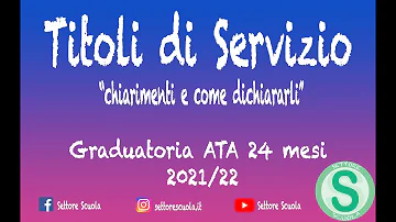 Cosa si intende con 36 mesi di servizio?