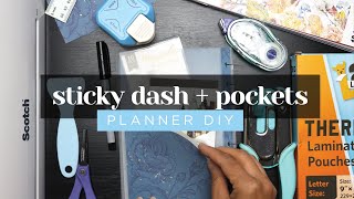 DIY LAMINATED DASHBOARD :: Creating a Pocket Sticky Note Dashboard with a Folder Flap for a Planner