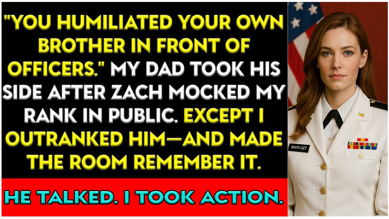 My Brother Mocked My Rank in Front of Command — So I Had Him Removed Mid-Briefing