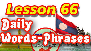 Ep117, Learn Lao Language, Lesson 66, Learn simple Lao, Daily words and phrases, We learn languages