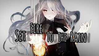 Download Lagu Nightcore-Set fire to the rain-(lyrics) MP3