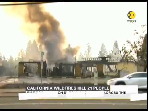 California wildfire kills 21 people