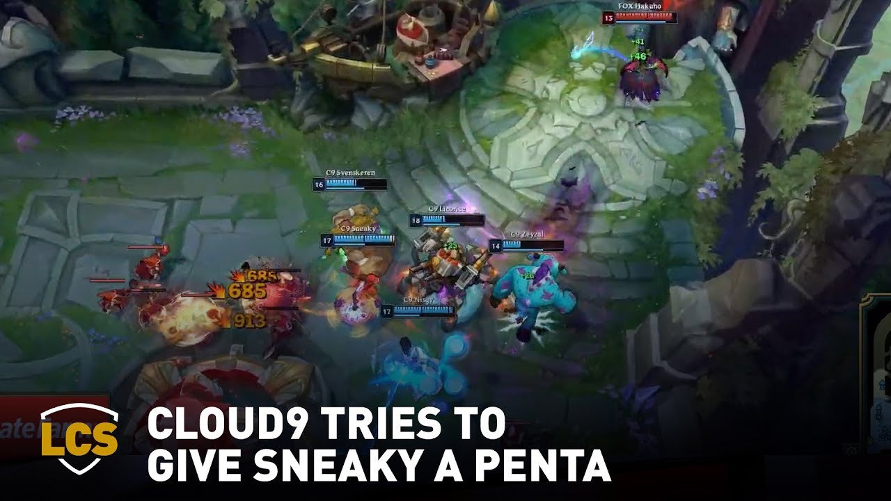Cloud9 Tries To Give Sneaky A Penta YouTube