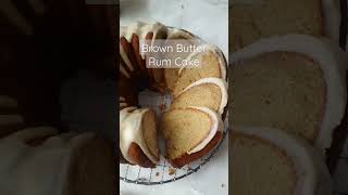 How to Make Rum Soaked Cake Recipe with Brown Butter Glaze! SO Decadent!
