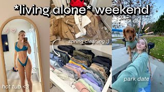a *solo* weekend in my life | Hot Tub, Shopping, Self Care