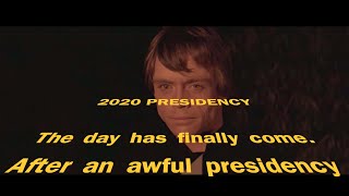 Célébration de la victoire du nouveau Président des États-Unis. Version StarWars