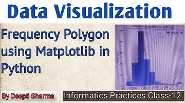 Frequency Polygon | frequency polygon using histogram | Plotting Data using Matplotlib | IP Class 12