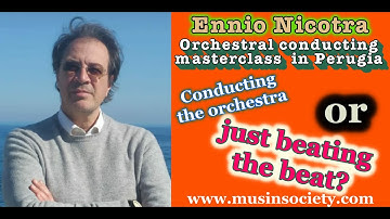 How to conduct music.Learn conducting with Ennio Nicotra:."taktieren or dirigieren?" the difference