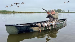 INSANE Solo Duck Hunting in a Shallow Water Marsh (Limited Out!)