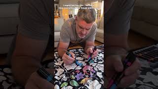 A creative gift that becomes their favorite blanket | Color Your Own Cozy Blanket Kit