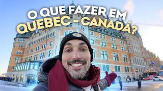 O QUE FAZER em QUEBEC no CANADÁ? Preços, hotéis, restaurantes, passeios, bares, cafés, frio e neve!