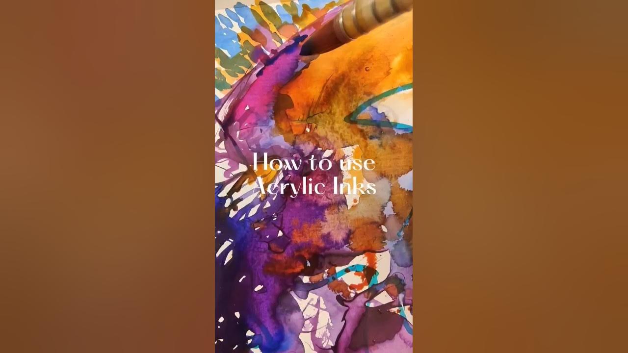 VIDEO: How To Layer Colors - Using Acrylic Inks - Kim Dellow