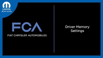 Driver Memory Settings  | How To | 2023 Chrysler, Dodge, Jeep & Ram Vehicles