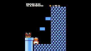 Hidden Shortcut in NES Mario Bros | New World Trick! #mario #nintendo