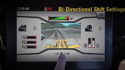 Cat® Next Gen Dozer Monitor: Bi-Directional Speed Selection
