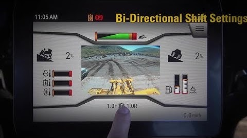 Cat® Next Gen Dozer Monitor: Bi-Directional Speed Selection