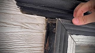 How to remove an old aluminum window