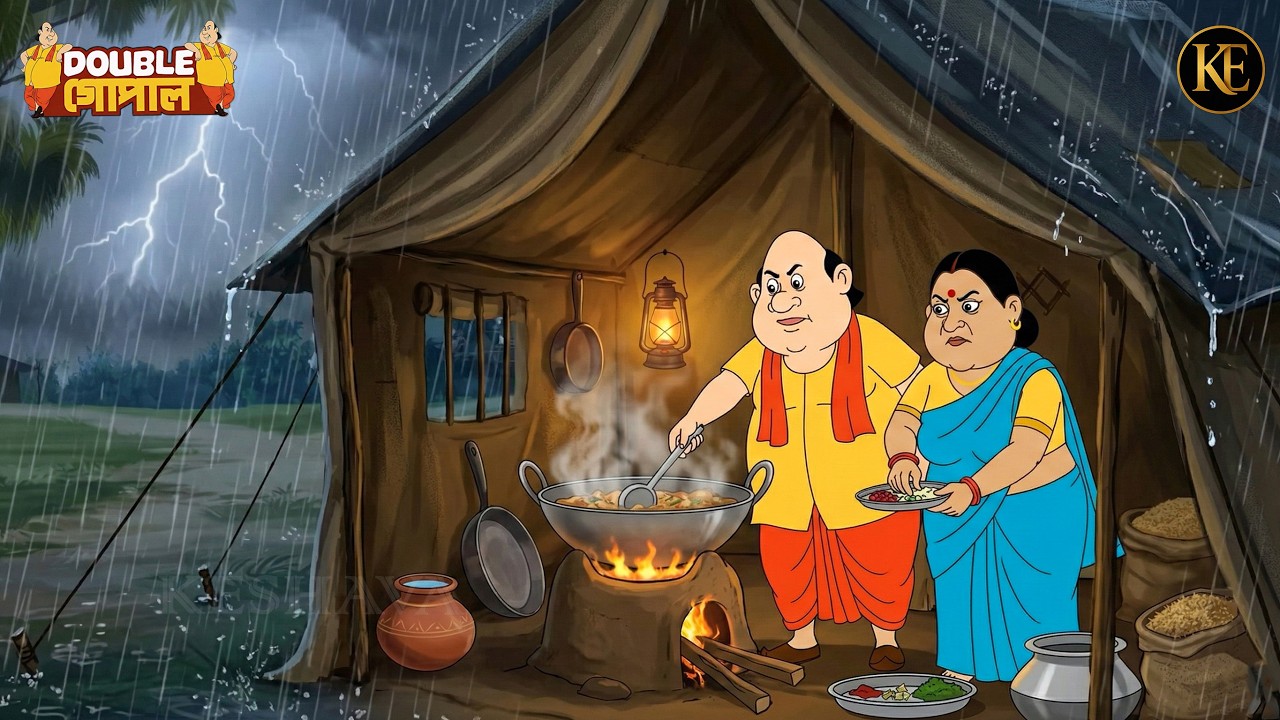 বৃষ্টির মধ্যে জঙ্গলে তাঁবু খাটিয়ে গোপাল দাদু রান্না করলেন! || Gopal Bhar || New Episode 2026