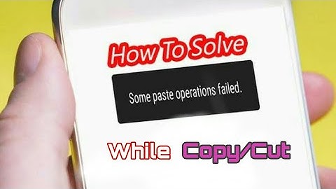 Some paste operations failed (solved)