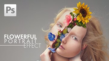 Photoshop Tutorial: Flowerful Portrait Effect