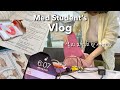 (Eng) 의대생vlog: 본과2학년 다시 시작된 밤샘공부/새벽귀가😭 첫 시험, 공부자극 | 개강증후군 백신 없나요💉 Korean med student Vlog