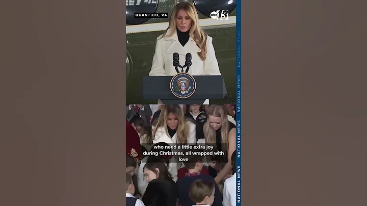 First Lady Melania Trump attends charity toy drive at Quantico Marine Corps Base