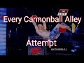 Every Cannonball Alley Attempt in American Ninja Warrior