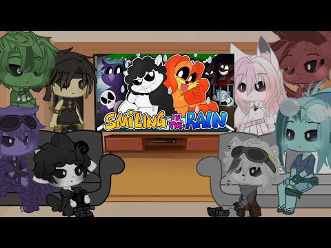The Nightmare Critters reacting to Smiling in the Rain |Gacha Club|