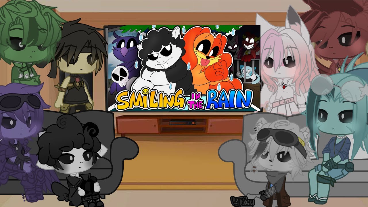 The Nightmare Critters reacting to Smiling in the Rain ￼￼|Gacha Club|