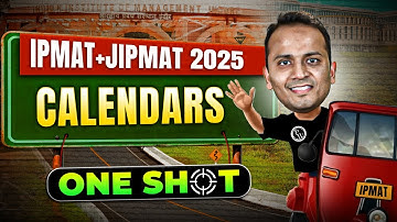 CALENDARS | LRDI | ONE SHOT | IPMAT + JIPMAT 2025  PREPARATION