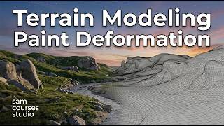 Mastering Terrain Modeling in 3ds Max | Paint Deformation