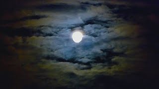 Футаж Ночное Небо. Полная Луна В Облаках. Ночное Небо С Луной. Видеофутажи. Футажи Для Видеомонтажа