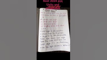 #physics shorts#neet pyq2024#units and dimensions#inter 1st year