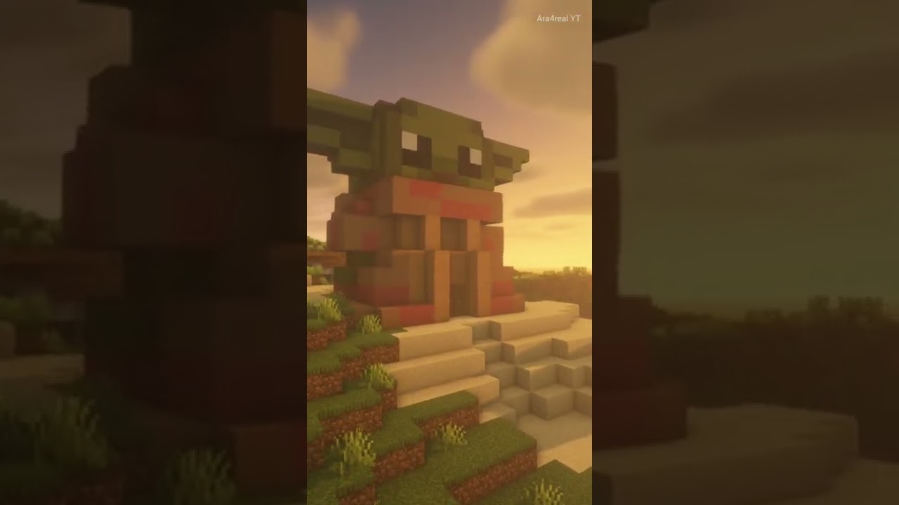 Baby Yoda minecraft build 