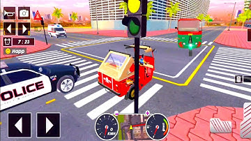 Tuk Tuk auto rickshaw driver 3D game - 322 auto rickshaw driving game - Android iOS Gameplay