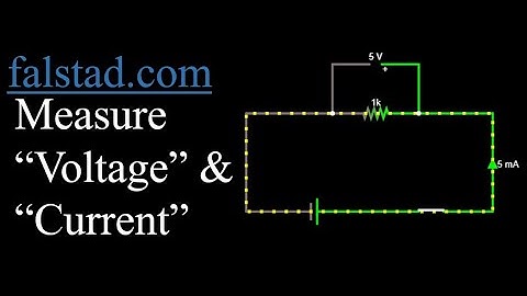 How to measure "Voltage" and "Current" in falstad.com simulator