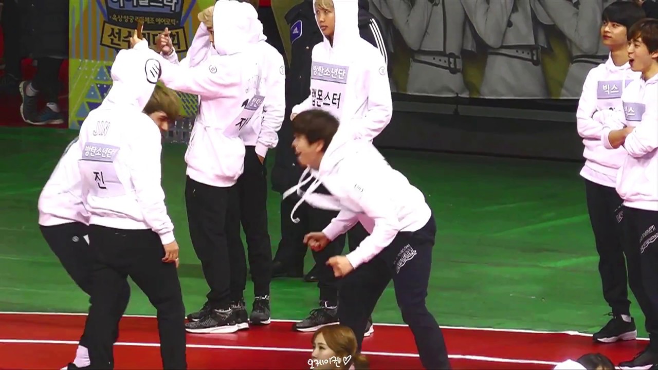 170116 아육대 - 뒤구르기 92라인 (켄&진&산들)