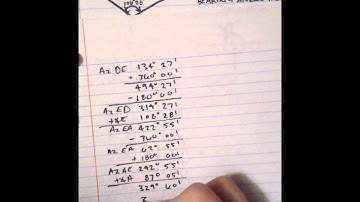 Surveying - Traverse, Azimuths, Bearing Angles