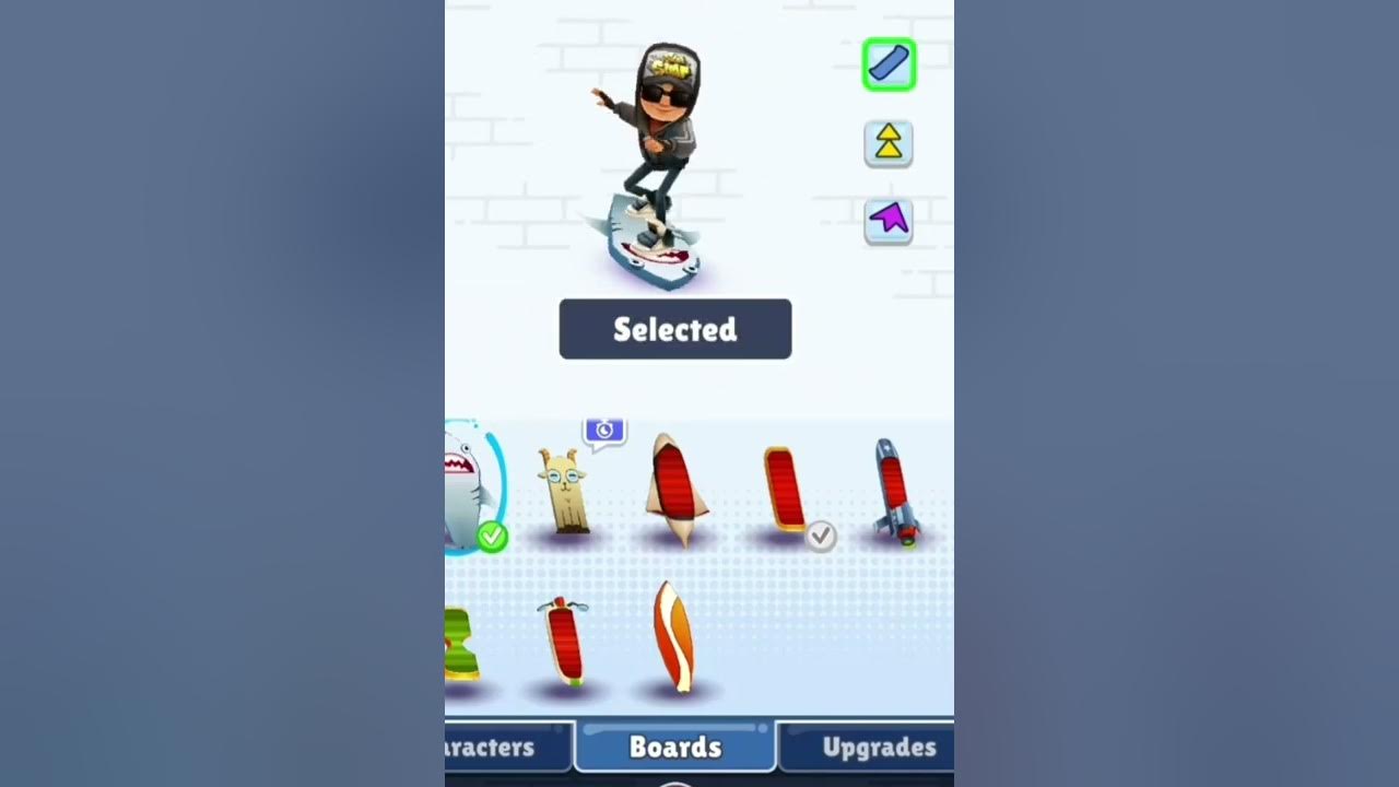 Buying the Great White Board in Subway Surfers! YouTube
