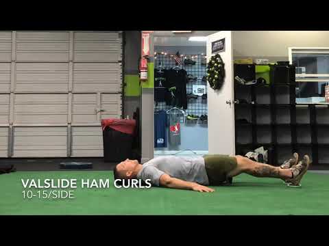 Bodyweight Hamstring Curls with Valslide