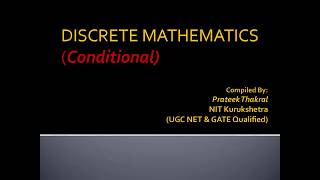 Conditional by Prateek Thakral