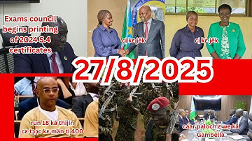 nuer online tv tin tuɔɔk  kɛɛ jɛn thiaŋ ɛmɛ rɛy wec kä thɔth thuda̱n. Nuer online TV Läär