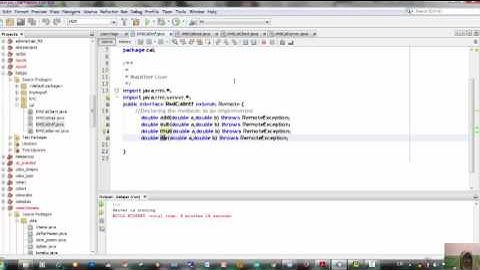 Calculator Client Server menggunakan RMI