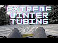 EXTREME WINTER TUBING CRASH INTO BUSHES (Gopro Hero 10 First Person)