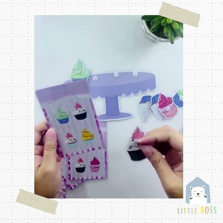 Pretend Play Montessori Mainan Edukatif Anak / Cupcake LITTLE BOSS