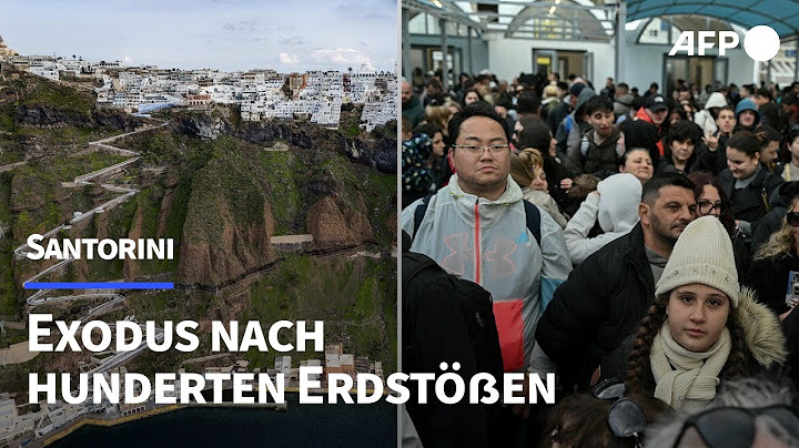 Hunderte Erdbeben: Exodus von Insel Santorini | AFP