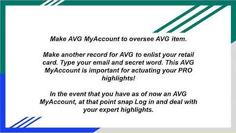 AVG Retail Registration & Card Installation