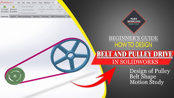 Solidworks Tutorial |How to  design Belt and Pulley Drive | CAD CAM | Part modeling